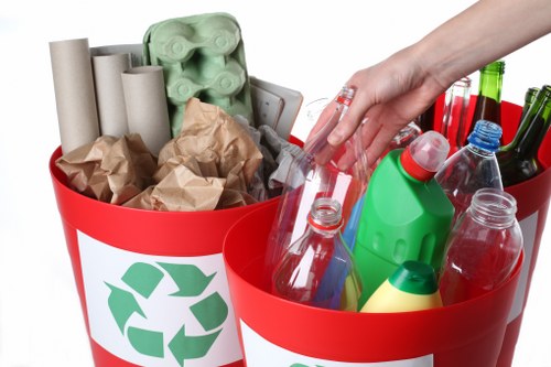 Recycling construction materials collected in Forestgate